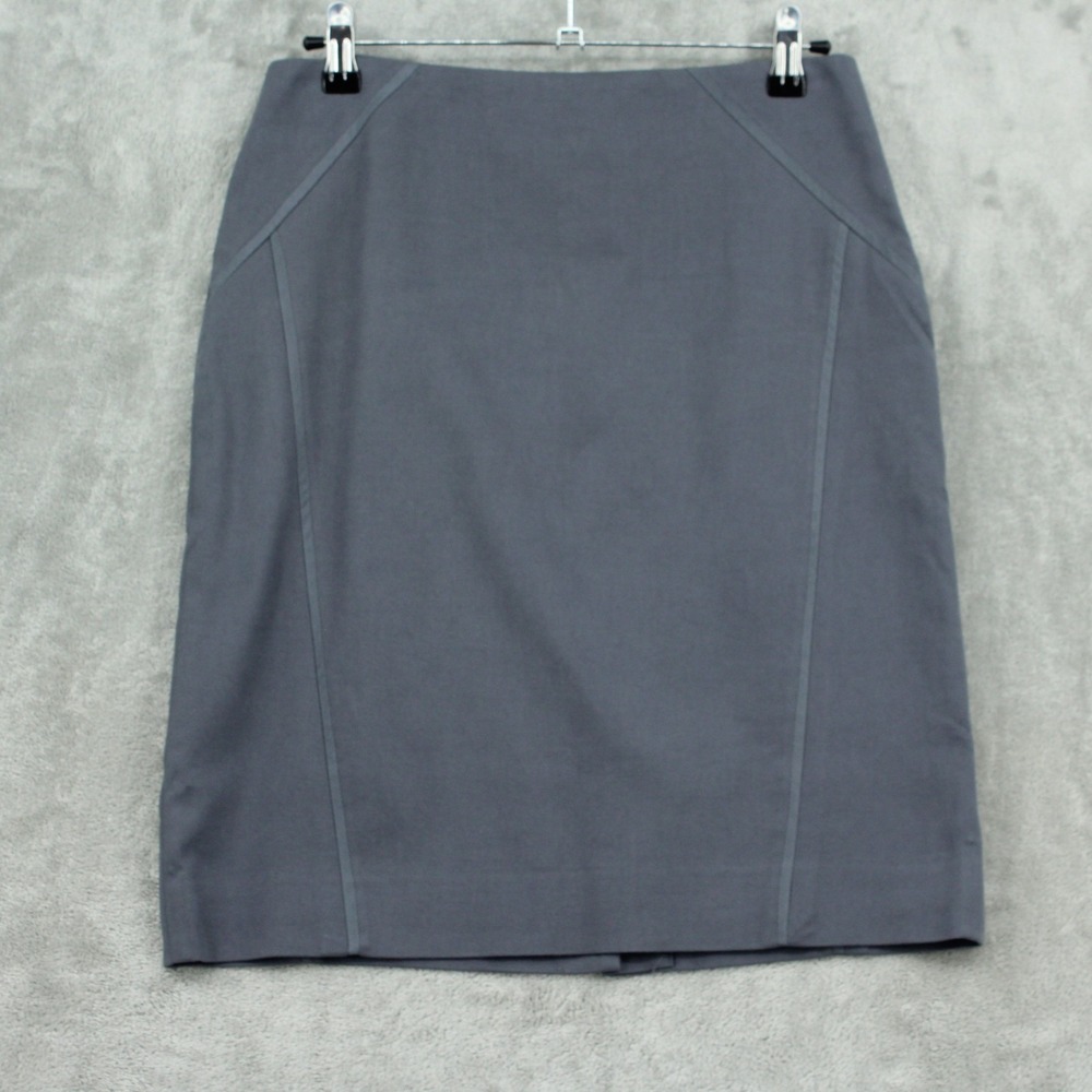 Rebecca Taylor Skirt Womens 6 Cotton Silk Blend Straight‎ Pencil Office Career